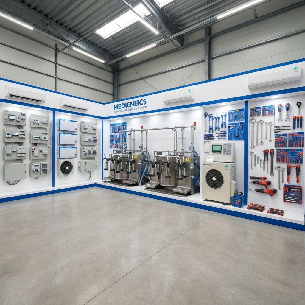 Cloud Mark Enterprises products - electrical equipment, AC systems, dairy equipment, and hardware